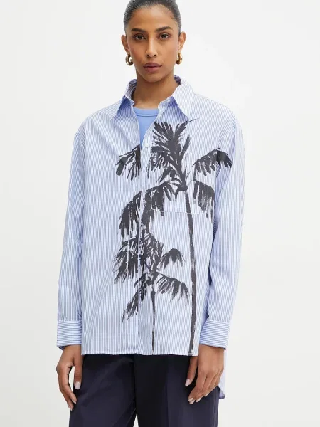 MAX&Co. cămașă din femei cu guler clasic relaxed alb