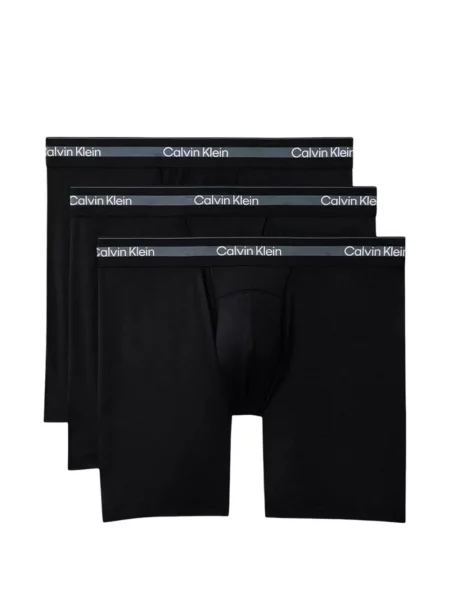 Boxeri Calvin Klein Underwear cu autograf negru