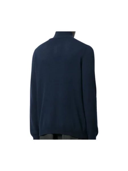 Sweter Pringle Of Scotland z wełny merino niebieski