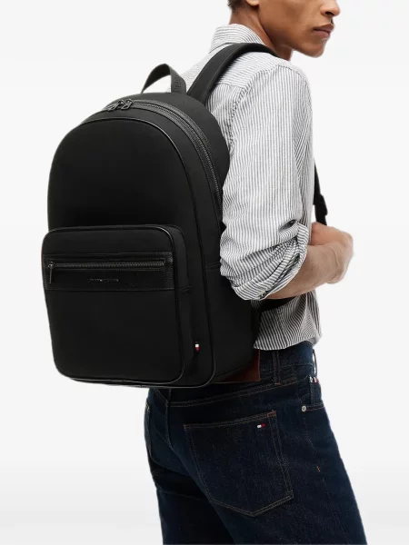 Rucsac Tommy Hilfiger cu imagine negru