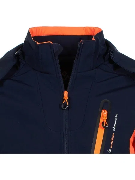 Geacă Peak Mountain softshell albastru