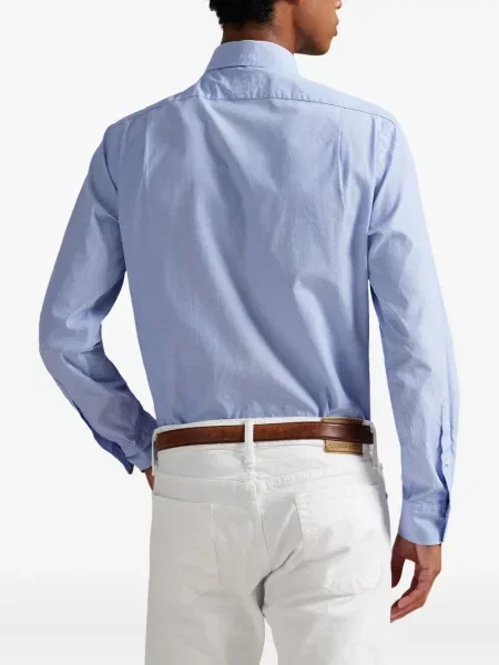 Ριγέ πλισέ κασκέτο Polo Ralph Lauren φανελένιο μπλε