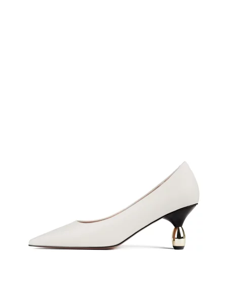 HANDMADE SHOES Pumps ITALIAN JOB murdar alb