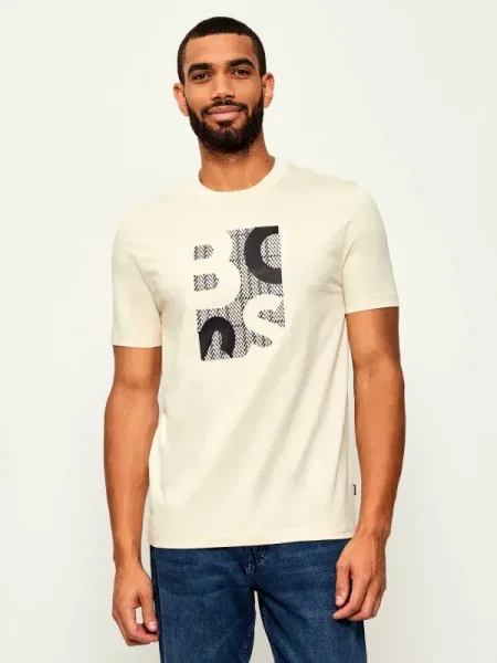 BOSS BLACK Póló H-Thompson | mercerised fekete