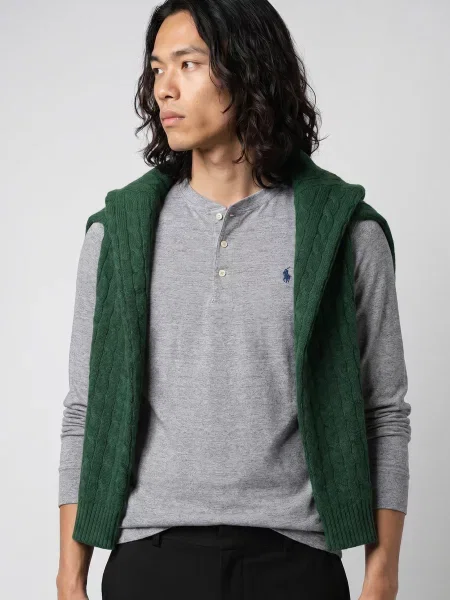Polokošeľa Polo Ralph Lauren sivá