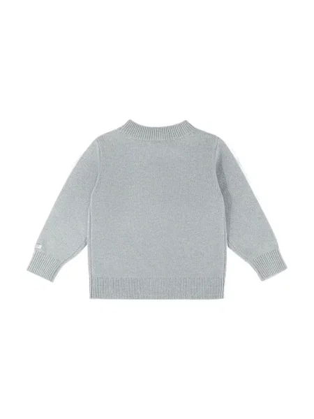 Donsje пуловер за деца от мериносова вълна Denn Merino Wool Sweater Polar Bear синьо