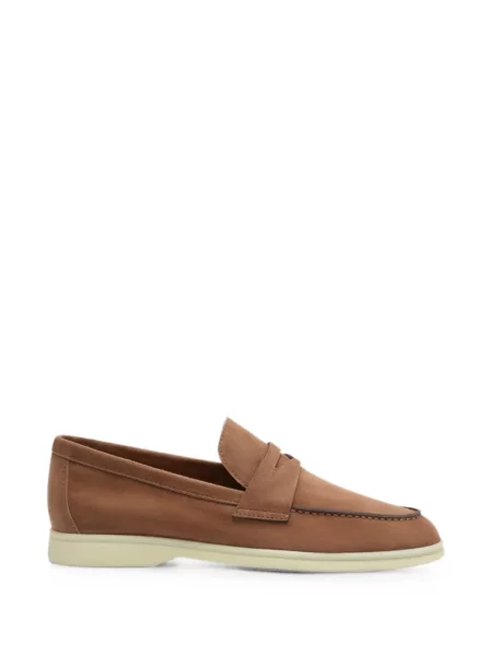 Pantofi loafer Potamy din piele de căprioară maro