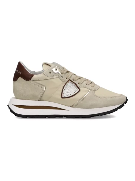 Buty do biegania Philippe Model zamszowe do biegania beżowe