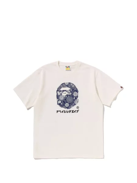 Tricou grafic A Bathing Ape® cu model floral cu imagine