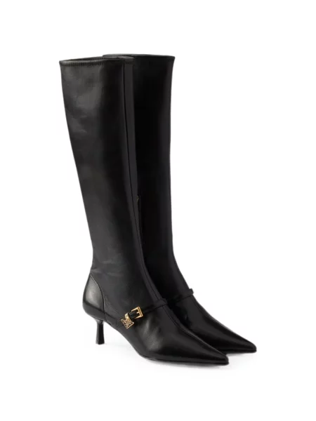 Botine Prada din piele negru