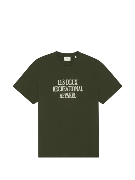 Tricou Les Deux cu imagine verde