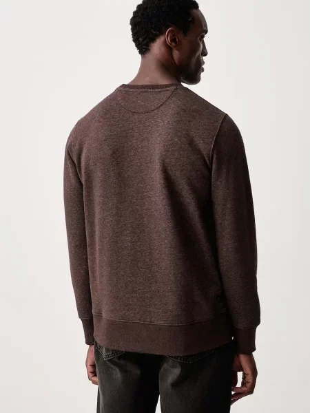 Gant bluza z bawełną brązowa