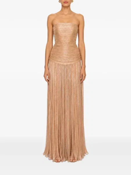 Rochie maxi V:pm Atelier cu șireturi cu volane din dantelă