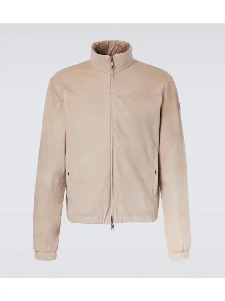 Szarvasbőr pehelydzseki Moncler bézs