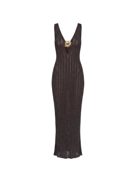 Rochie maxi Moeva tricotate negru