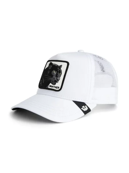 Шапка с козирка и добавен Goorin Bros Panther Trucker бяло