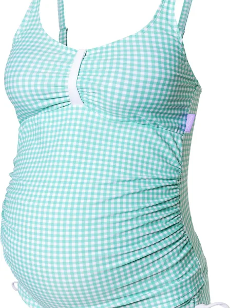 Petit amour Tankiny Ava nefritová bílá