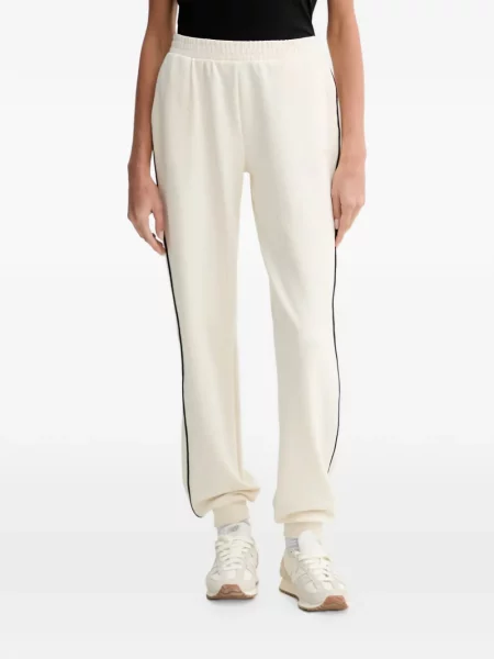 Pantaloni Guess cu dungi alergare cu autograf