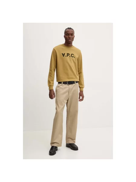 A.P.C. bluza sweat standard grand vpc GOTS zielona