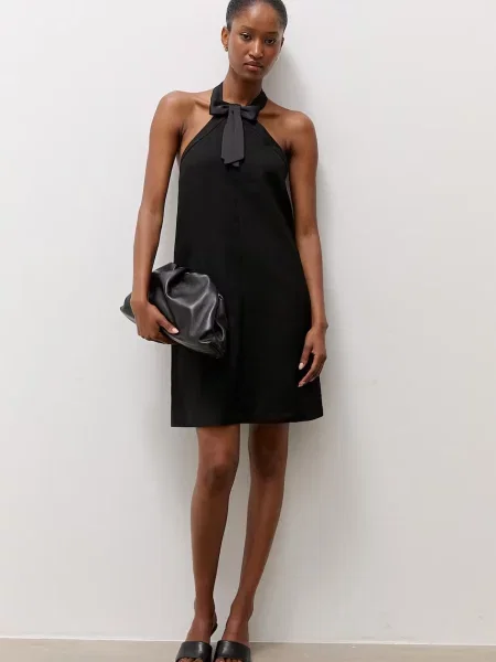 Answear.LAB rochie halter negru