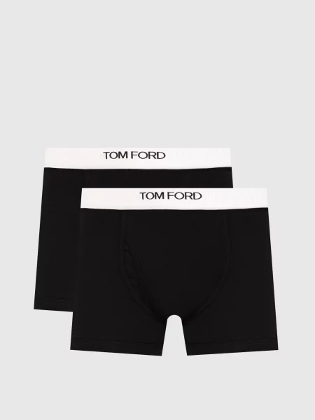Набір чорних трусів-боксерів з візерунком логотипа Tom Ford чорний