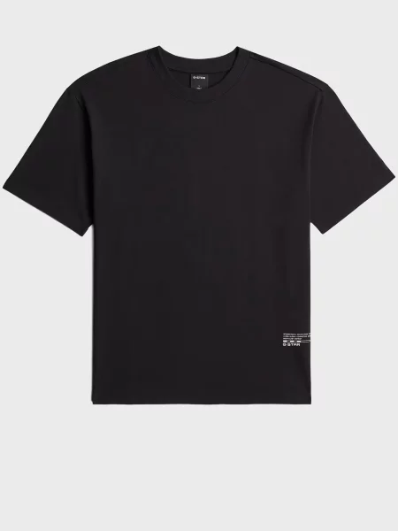 Футболка G-star Raw з аплікацією чорна