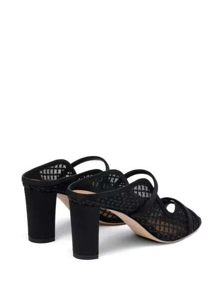 Σανδάλια Malone Souliers με παγιέτες από διχτυωτό μαύρο