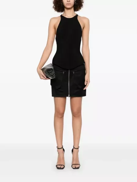 Fusta mini Mugler negru