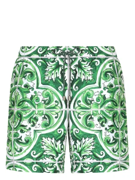 Slip de baie Dolce & Gabbana cu imagine verde