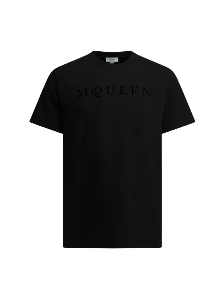 Koszulka Alexander Mcqueen z logo czarna