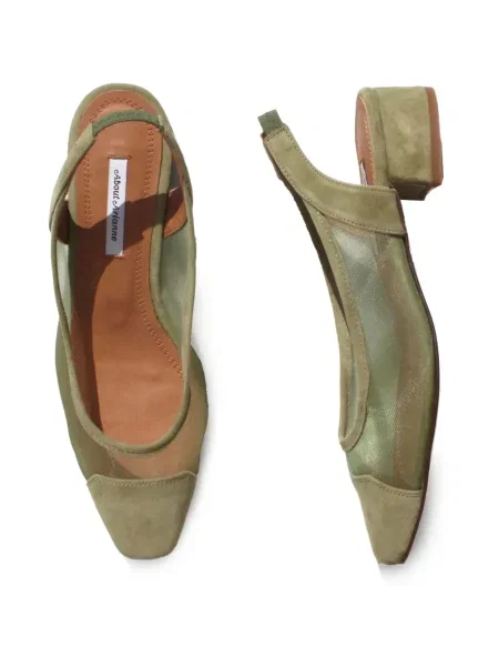 Pantofi cu toc About Arianne slingback verde