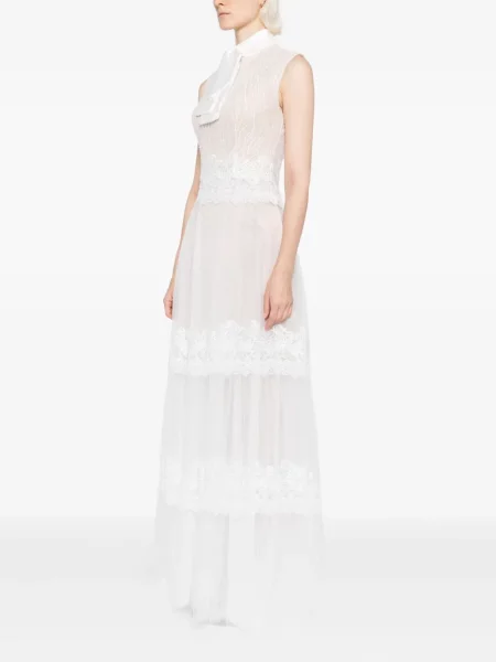 Rochie maxi Saiid Kobeisy din dantelă de costum