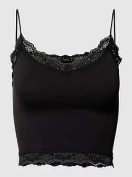 Top Only koronkowy czarny