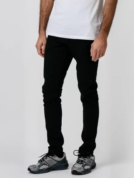 TEESHOPPEN Pantaloni Structure negru