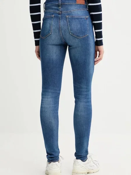 Tommy Jeans Blugi Nora Bleumarin Skinny Fit albastru