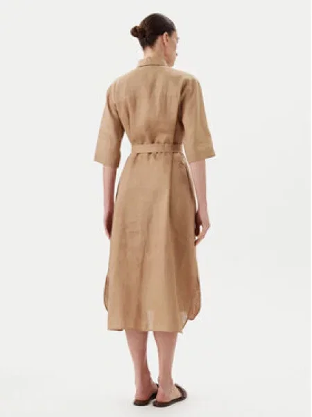 Max Mara Leisure Košeľové šaty Salute hnedá