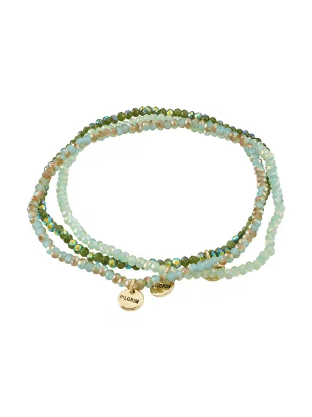 Pilgrim Zapestnica Indigo turkizna / zlata meta zelena