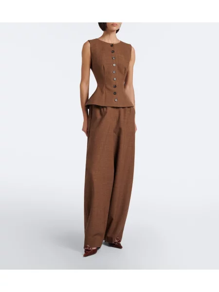 Pantaloni Magda Butrym de lână maro