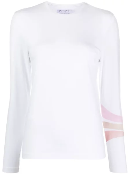 Długa koszulka Madison.maison w paski biała