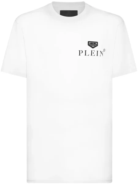 Tricou Philipp Plein cu imagine alb