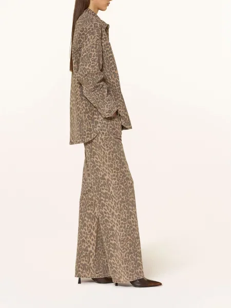 Mos Mosh Jeansy Wide Leg Mmdara beige czarne