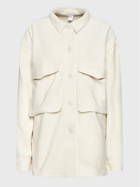 Reebok Geacă Winter Écru Oversize