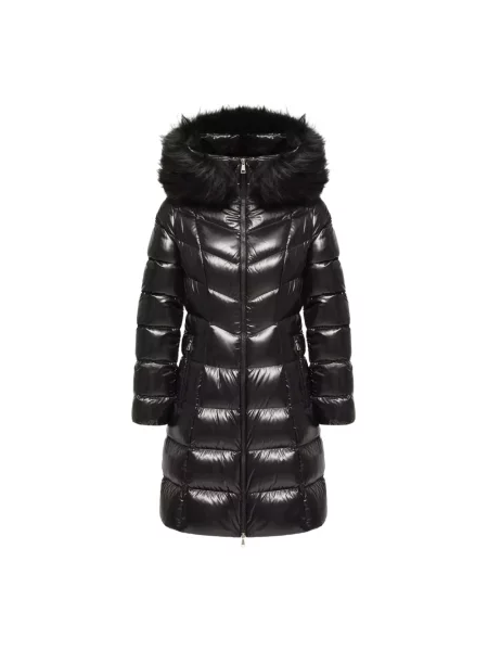 Kurtka puchowa Moncler z kapturem czarna