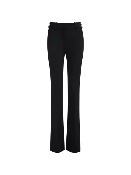 Pantaloni Balmain din satin negru