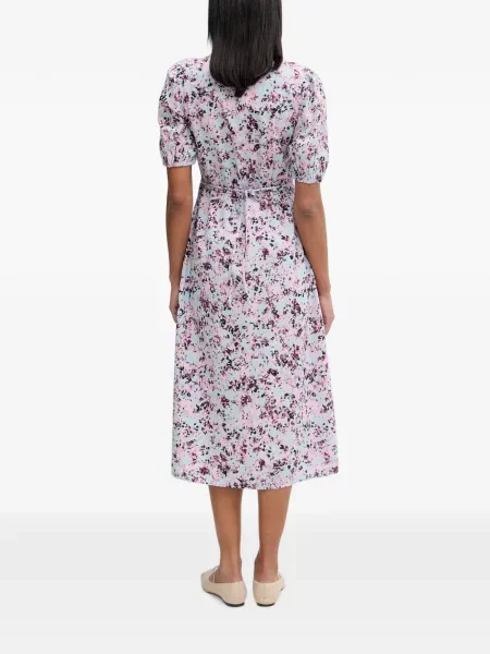 Rochie midi Marc O'polo cu model floral cu imagine albastru