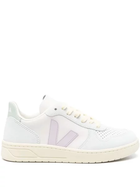 Sneakerși Veja V-10 din piele albastru