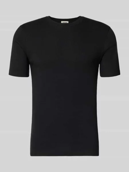 T-shirt z okrągłym dekoltem model ‘ENIL’ Drykorn czarna