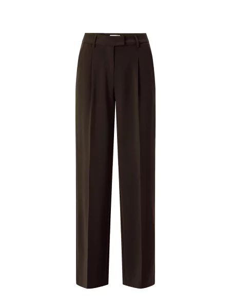 Rich & Royal Pantaloni cu dungă închis maro