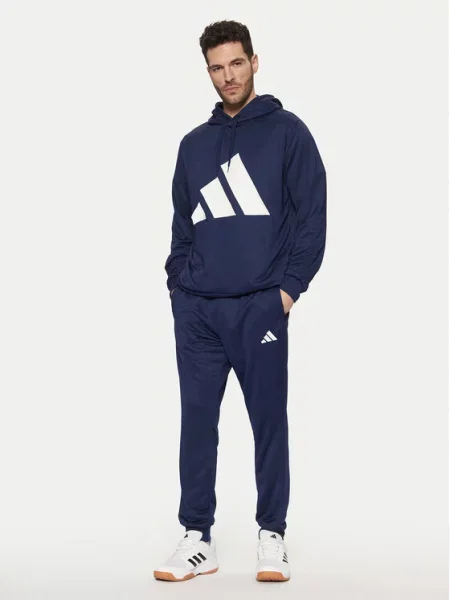Dres adidas Sportswear Big Logo granatowy S biały