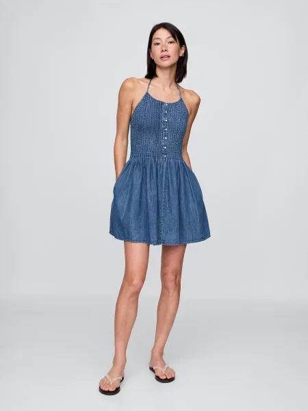 Mini rochie din denim Gap de costum mini